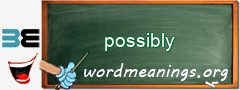 WordMeaning blackboard for possibly